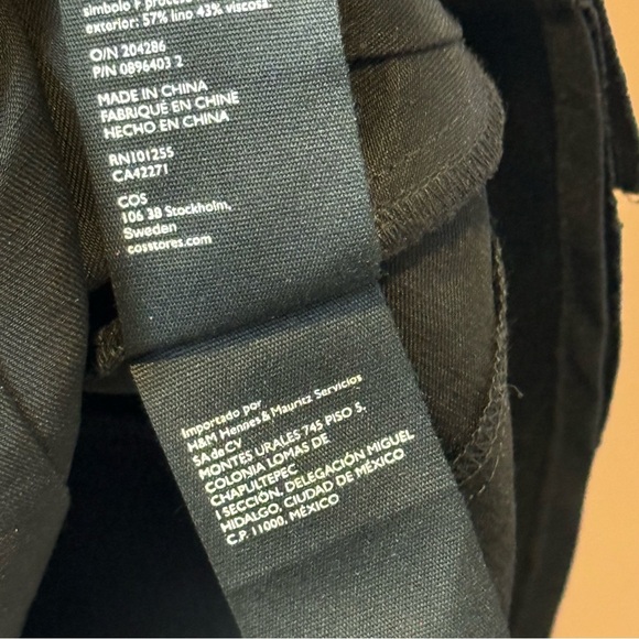 COS Black Layered Sleeveless Dress - Size 4 - Picture 9 of 12